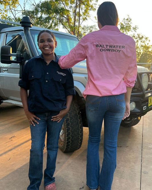 Saltwater Cowboy Life Womens Workshit
