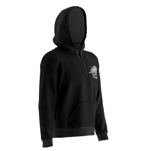 Black Saltwater Cowboy Life Hoodie