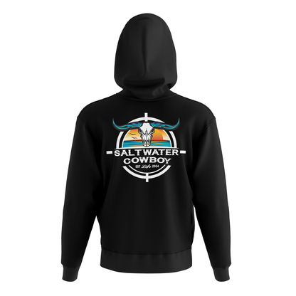 Black Saltwater Cowboy Life Hoodie