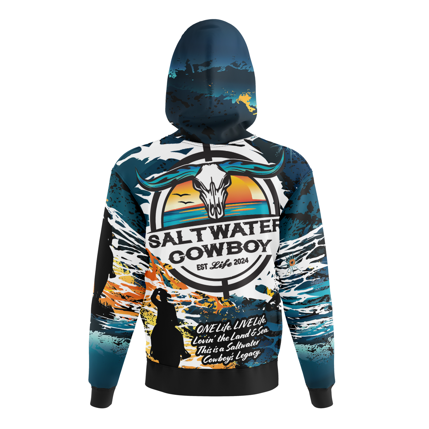 Saltwater Cowboy Life Hoodie
