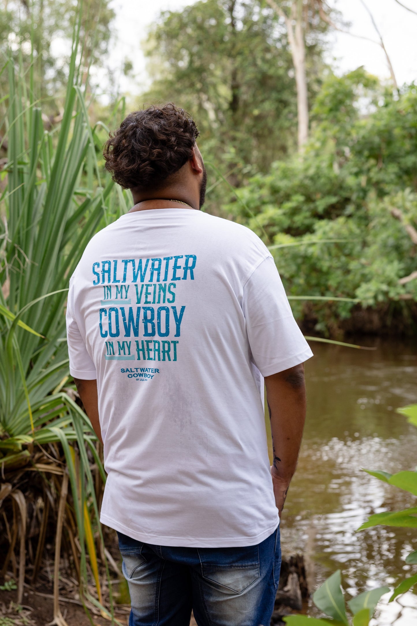 Saltwater in My Veins, Cowboy in my Heart T-Shirt