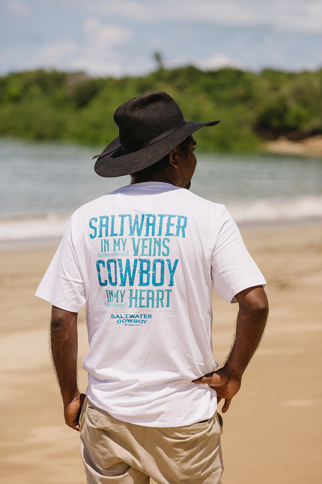 Saltwater in My Veins, Cowboy in my Heart T-Shirt